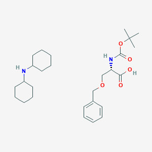 molecular formula C27H44N2O5 B089002 N-cyclohexylcyclohexanamine;(2S)-2-[(2-methylpropan-2-yl)oxycarbonylamino]-3-phenylmethoxypropanoic acid CAS No. 10342-01-5