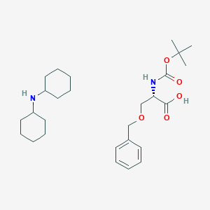 molecular formula C27H44N2O5 B089002 Boc-ser(bzl)-OH dcha CAS No. 10342-01-5