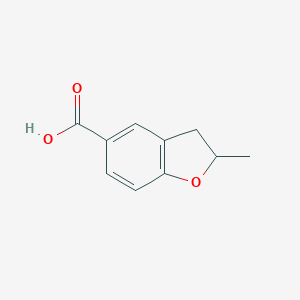 molecular formula C10H10O3 B008902 2-Methyl-2,3-dihydro-1-benzofuran-5-carboxylic acid CAS No. 103204-80-4