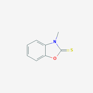 molecular formula C8H7NOS B089028 3-Methyl-1,3-benzoxazole-2(3H)-thione CAS No. 13673-63-7