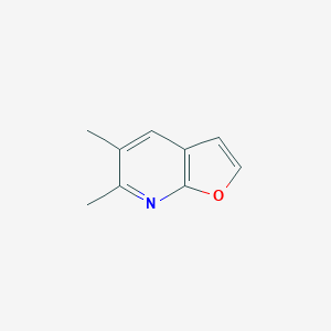 molecular formula C9H9NO B008903 5,6-Dimethylfuro[2,3-b]pyridine CAS No. 105783-88-8