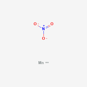 molecular formula MnN2O6 B089046 Nitric acid, manganese salt CAS No. 13224-08-3