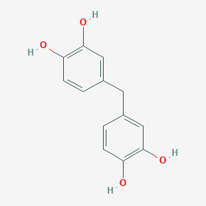 molecular formula C13H12O4 B089054 4-[(3,4-Dihydroxyphenyl)methyl]benzene-1,2-diol CAS No. 14235-78-0
