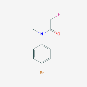 molecular formula C9H9BrFNO B089060 Acetanilide, 4'-bromo-2-fluoro-N-methyl- CAS No. 10385-00-9