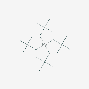 molecular formula C20H44Pb B089089 Tetrakis(2,2-dimethylpropyl)plumbane CAS No. 13406-13-8