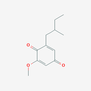 molecular formula C12H16O3 B089101 2-Methoxy-6-(2-methylbutyl)cyclohexa-2,5-diene-1,4-dione CAS No. 15116-12-8