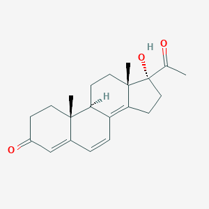 molecular formula C21H26O3 B089135 17-Hydroxy-4,6,8(14)-pregnatriene-3,20-dione CAS No. 14147-97-8