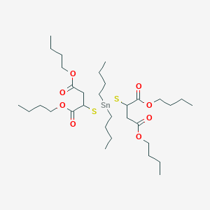 molecular formula C32H60O8S2Sn B089136 Tetrabutyl 2,2'-[(dibutylstannylene)dithio]disuccinate CAS No. 13497-25-1