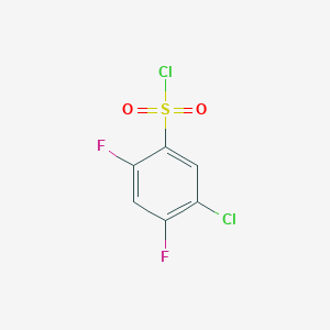 molecular formula C6H2Cl2F2O2S B089148 5-氯-2,4-二氟苯磺酰氯 CAS No. 13656-57-0