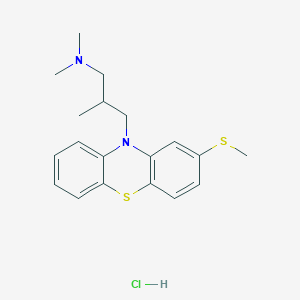 molecular formula C19H25ClN2S2 B089166 Methiomeprazine hydrochloride CAS No. 14056-64-5