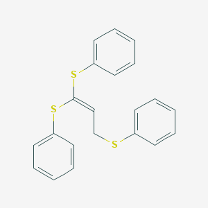 molecular formula C21H18S3 B008917 1,1,3-Tris(phenylthio)-1-propene CAS No. 102070-37-1