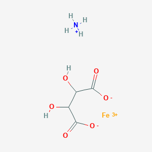 molecular formula C8H16FeN2O12 B089174 Ammonium ferrous tartrate CAS No. 14635-18-8