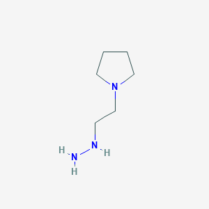molecular formula C6H15N3 B089176 1-(2-Hydrazinylethyl)pyrrolidine CAS No. 13562-40-8