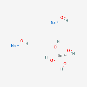 molecular formula H6NaO6Sn- B089181 Disodium tin hexahydroxide CAS No. 12027-70-2