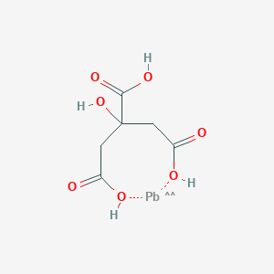 molecular formula C6H8O7Pb B089194 Citric acid, lead salt CAS No. 14450-60-3