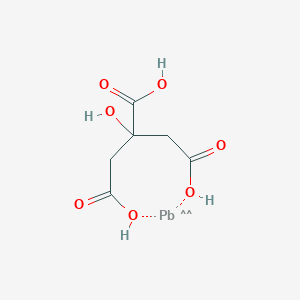 molecular formula C12H10O14Pb3 B089194 Citric acid, lead salt CAS No. 14450-60-3