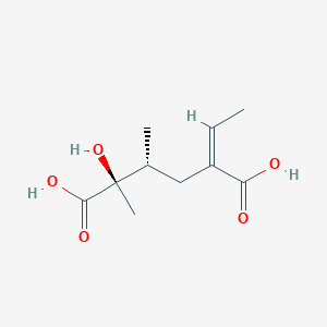 molecular formula C10H16O5 B089204 SENECIC ACID CAS No. 13588-16-4