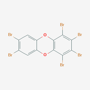 molecular formula C12H2Br6O2 B008922 1,2,3,4,7,8-Hexabromodibenzo-p-dioxin CAS No. 110999-44-5