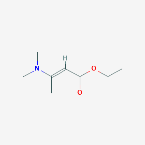 molecular formula C8H15NO2 B089223 3-(二甲氨基)-2-丁烯酸乙酯 CAS No. 14205-42-6