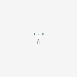 molecular formula CH3+ B089230 trihydridocarbon(1+) CAS No. 14531-53-4