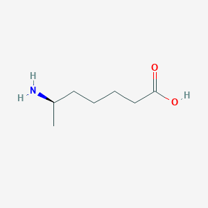 molecular formula C7H15NO2 B089235 (6R)-6-aminoheptanoic acid CAS No. 14617-68-6