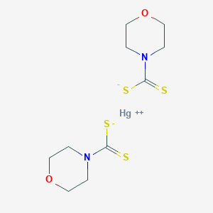 molecular formula C10H16HgN2O2S4 B089239 Mercury, bis(4-morpholinecarbodithioato)- CAS No. 14024-75-0
