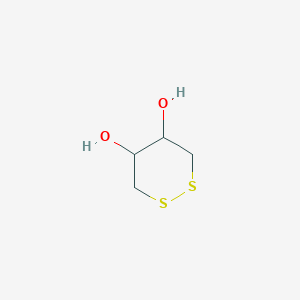 molecular formula C4H8O2S2 B089240 (4S,5S)-1,2-Dithiane-4,5-diol CAS No. 14193-38-5