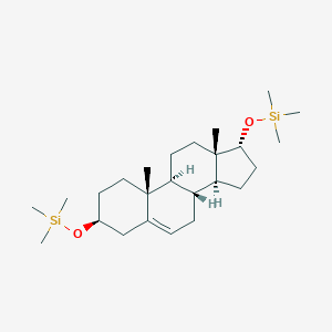 molecular formula C25H46O2Si2 B089245 3beta,17alpha-Bis(trimethylsiloxy)androst-5-ene CAS No. 13111-27-8