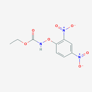 molecular formula C9H9N3O7 B089246 ethyl N-(2,4-dinitrophenoxy)carbamate CAS No. 13278-84-7