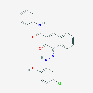 molecular formula C23H16ClN3O3 B008925 4-(5-Chloro-2-hydroxyphenylazo)-3-hydroxy-N-phenyl-2-naphthalenecarboxamide CAS No. 104229-67-6