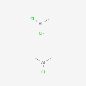 molecular formula C3H9Al2Cl3 B089253 Dimethylalumanylium;methylaluminum(2+);trichloride CAS No. 12542-85-7