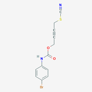 4-thiocyanatobut-2-ynyl N-(4-bromophenyl)carbamate
