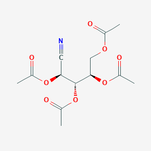 molecular formula C13H17NO8 B089260 2,3,4,5-Tetra-o-acetyl-D-xylonitrile CAS No. 13501-95-6