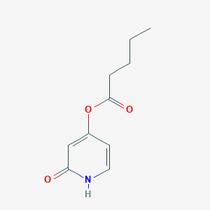 molecular formula C10H13NO3 B008927 2-Oxo-1,2-dihydropyridin-4-yl pentanoate CAS No. 103815-24-3