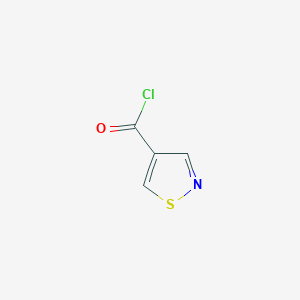 molecular formula C4H2ClNOS B089275 1,2-Thiazole-4-carbonyl chloride CAS No. 10271-90-6
