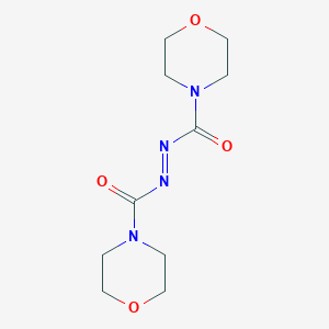 molecular formula C10H16N4O4 B089284 Diazene-1,2-diylbis(morpholinomethanone) CAS No. 10465-82-4