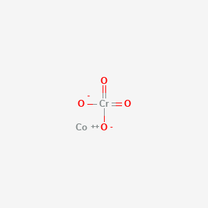 molecular formula CoCr2O4<br>CoCrO4 B089288 Chromic acid (H2CrO4), cobalt(2+) salt (1:1) CAS No. 13455-25-9
