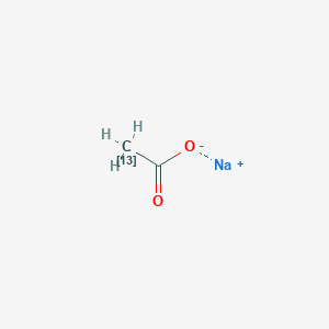molecular formula C2H3NaO2 B089296 Sodium (2-13C) acetate CAS No. 13291-89-9