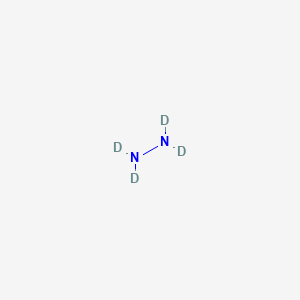 molecular formula H4N2 B089299 1,1,2,2-Tetradeuteriohydrazine CAS No. 13762-95-3