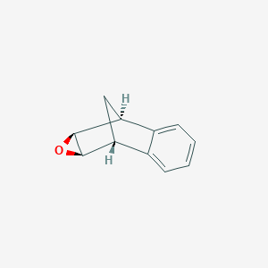 molecular formula C11H10O B089302 (1aS)-2beta,7beta-Methano-1aalpha,2,7,7aalpha-tetrahydronaphtho[2,3-b]oxirene CAS No. 13137-34-3