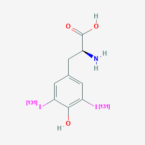 molecular formula C9H9I2NO3 B089303 Diotyrosine I-131 CAS No. 14679-68-6
