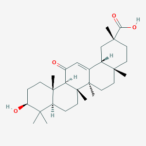 molecular formula C30H46O4 B089310 (3beta,20alpha)-3-Hydroxy-11-oxoolean-12-en-29-oic acid CAS No. 10379-72-3