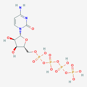 molecular formula C9H17N3O17P4 B089315 Cytidine 5'-tetraphosphate CAS No. 10592-99-1