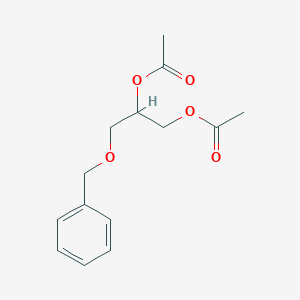 molecular formula C14H18O5 B089325 3-Benzyloxy-1,2-diacetyl-1,2-propanediol CAS No. 13754-10-4