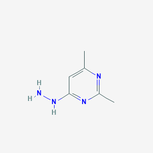 molecular formula C6H10N4 B089329 4-Hydrazino-2,6-dimethylpyrimidine CAS No. 14331-56-7