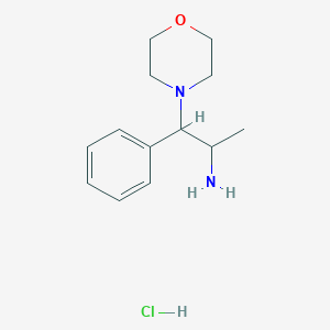 molecular formula C13H20N2O B008933 1-Methyl-2-morpholin-4-yl-2-phenylethylamine hydrochloride CAS No. 100800-07-5