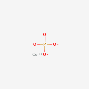 molecular formula CoHO4P B089331 Cobalt hydrogen phosphate CAS No. 13596-21-9