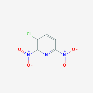 molecular formula C5H2ClN3O4 B008935 3-氯-2,6-二硝基吡啶 CAS No. 101079-67-8