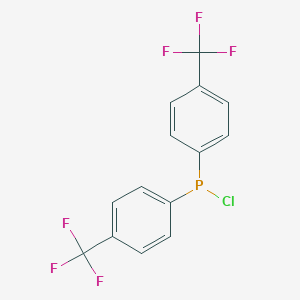 molecular formula C14H8ClF6P B089350 Bis(4-trifluoromethylphenyl)chlorophosphine CAS No. 13685-24-0