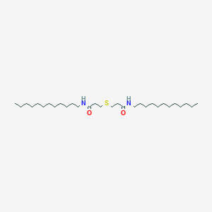 molecular formula C30H60N2O2S B089360 Propanamide, 3,3'-thiobis[N-dodecyl- CAS No. 10508-00-6